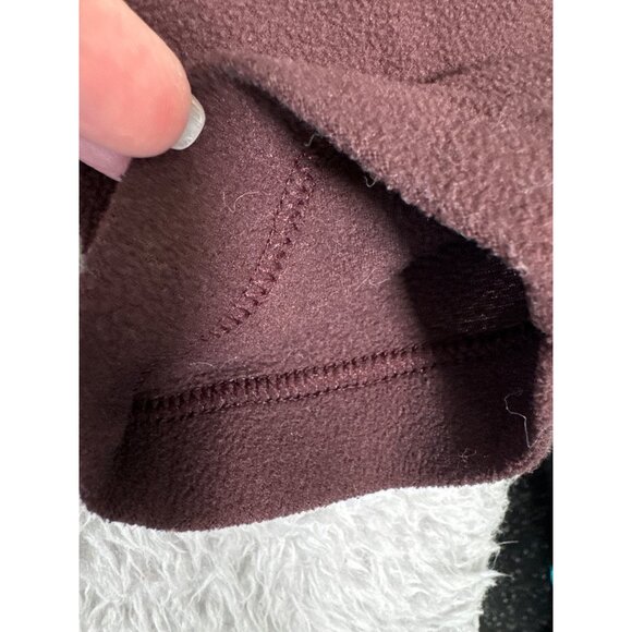 Vtg Patagonia Top Mens L Red/Brown Micro D-Luxe Long Sleeve Lightweight - Picture 11 of 12